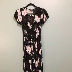 Lulus B/W floral jumpsuit
